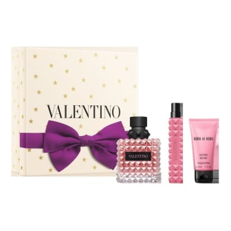 Cofre Valentino Perfume Born In Roma Donna EDP 100 ml + Mini Talla 10 ml + Loción Corporal 50 ml