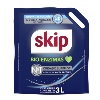 Jab&oacute;n L&iacute;quido para Ropa Skip Regular 3 l