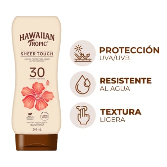 PROTECTOR SOLAR HAWAIIAN TROPIC SHEER TOUCH FACTOR 30 240ML