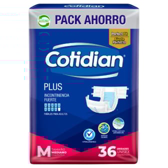 PA&Ntilde;AL COTIDIAN PLUS TALLE MEDIO X36 UNIDADES.