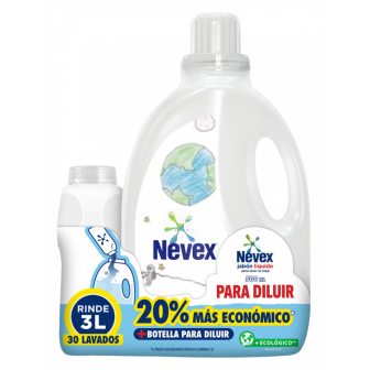 Jab&oacute;n L&iacute;quido para Ropa Nevex Concentrado para Diluir 500 ml + Botella