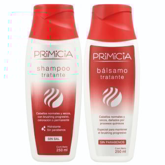 Shampoo Primicia Tratante 250 ml + Bálsamo Tratante 250 ml