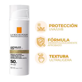 Protector Solar La Roche Posay Anthelios UV Daily Antiedad FPS50 50 ml