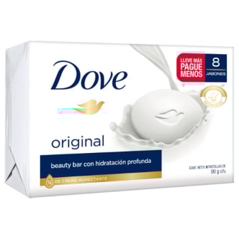 Jabón en Barra Dove Original Corporal 90 g 8 Unidades 
