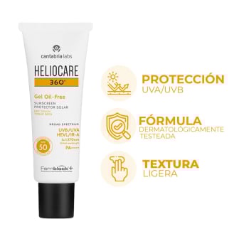 Protector Solar Heliocare 360° Gel Oil Free FPS50+ 50 ml