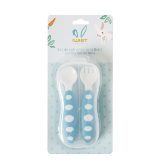 Set de Cuchara y Tenedor Rabbit Colores Surtidos