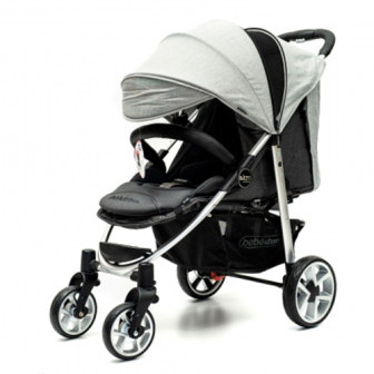 Cochecito Bebédue Akro City Light Grey