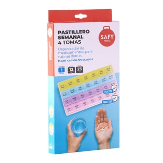 Pastillero Semanal 4 Tomas Safy