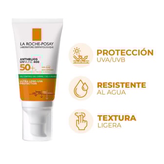 Protector Solar La Roche Posay Anthelios UVmune Toque Limpio FPS50+ 50 ml