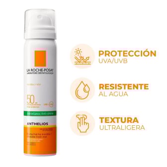 Protector Solar La Roche Posay Anthelios Bruma Invisible FPS50+ 75 ml
