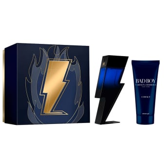 Cofre Carolina Herrera Perfume Bad Boy Cobalt 100 ml + Gel de Ducha 100 ml