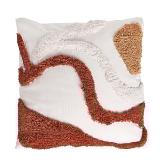 Almohadón Farma Hogar Diseño de Montañas Marrón