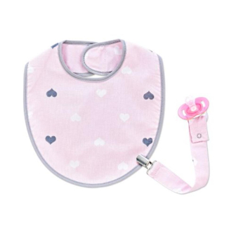 Babero con Cinta de Chupete Baby Jem