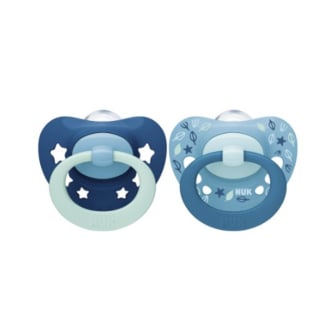 Chupete Nuk de Silicona Signature Varón 2 Unidades