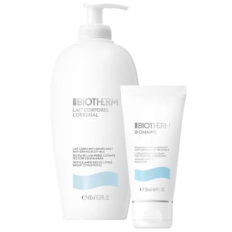 Cofre Biotherm Leche Corporal L'Original 400 ml + Crema de Manos Biomains 50 ml