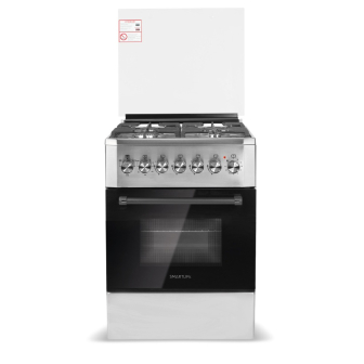 Cocina Combinada Smartlife SL-KS5757C 4 Hornallas Inoxidable