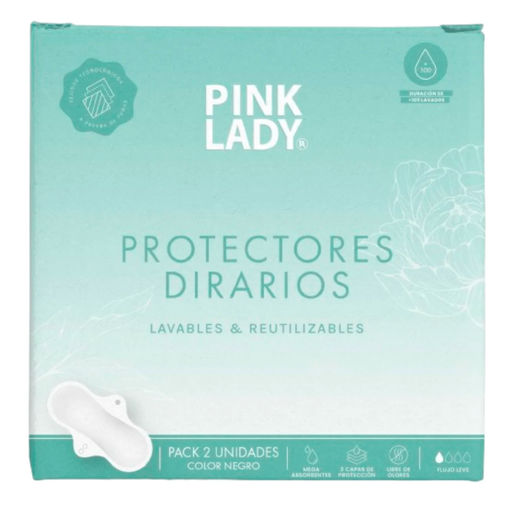 Protectores Diarios Pink Lady Reutilizables 2 Unidades