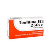 TEOFILINA EFA LP 250 MG 20 COMPRIMIDOS