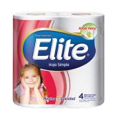 PAPEL HIGIÉNICO ELITE HOJA SIMPLE 30 METROS X4