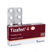 TIZAFEN 4 MG 20 COMPRIMIDOS
