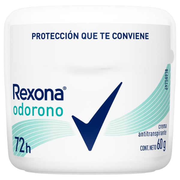 ANTITRANSPIRANTE REXONA FEMENINO EN CREMA ODORONO 60G