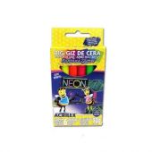 CRAYOLA ACRILEX 9806 NEON JUMBO 6 COL.