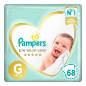 PAMPERS PAÑALES PREMIUM CARE BAG G X68