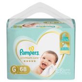PAMPERS PAÑALES PREMIUM CARE BAG G X68