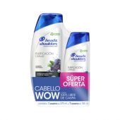 SHAMPOO HEAD & SHOULDERS PURIFICACIÓN CAPILAR 375ML + SHAMPOO 180ML
