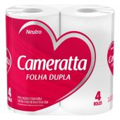Papel Higienico Cameratta Doble Hoja 30mts 4 Unidades