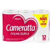 Papel Higienico Cameratta Doble Hoja 30mts 12 Unidades