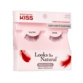 PESTAÑAS POSTIZAS KISS LOOKS SO NATURAL LASH  SULTRY