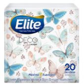 SERVILLETA ELITE DISEÑO DECORATIVO 20 UNIDADES