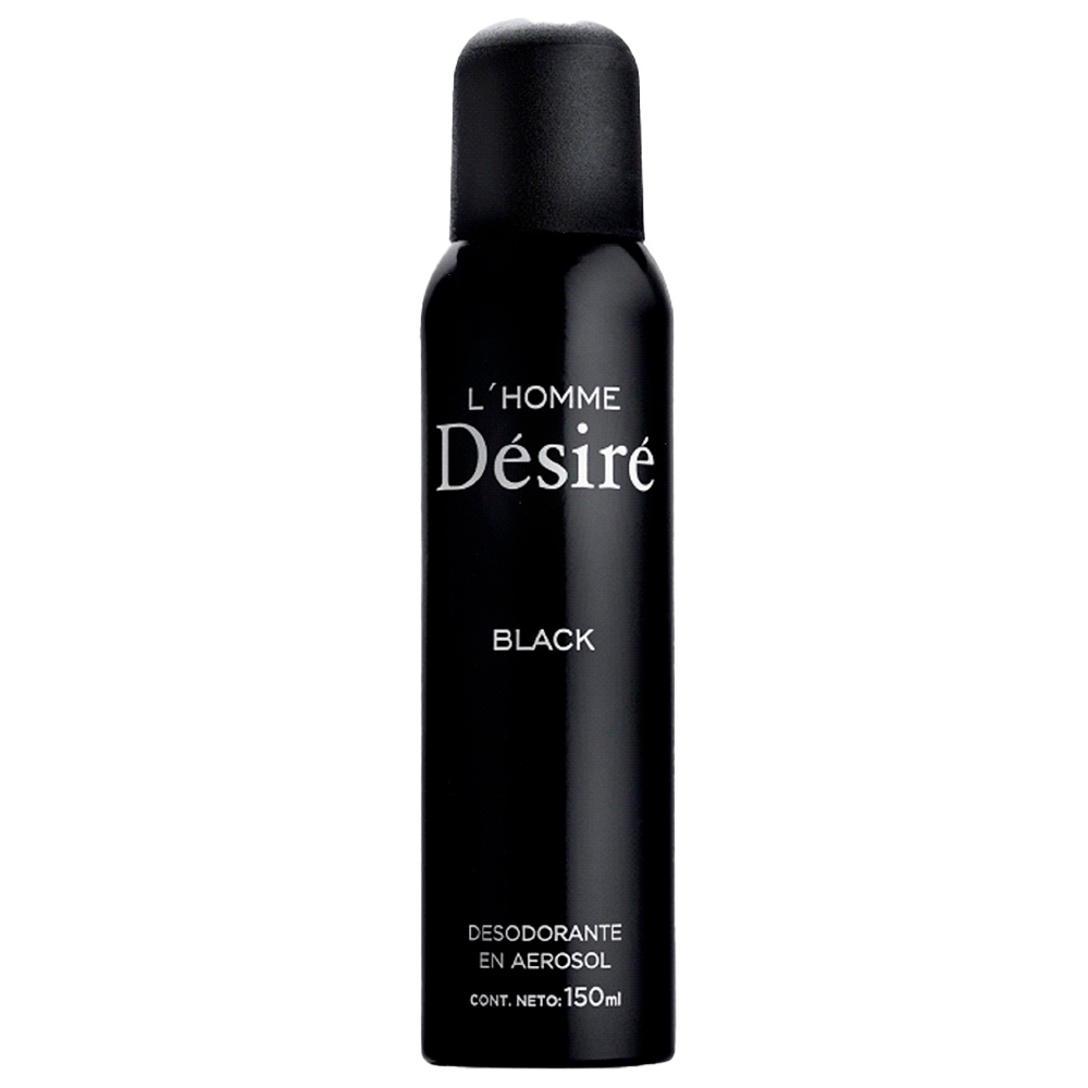 Desodorante En Aerosol Desire Black For Men 150 Ml