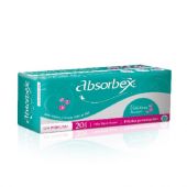 PROTECTORES DIARIOS ABSORBEX SIN PERFUME X20 UNIDADES.
