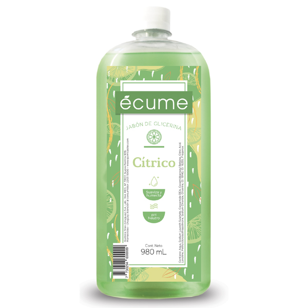 JABÓN LÍQUIDO ECUME CÍTRICO REPUESTO 980 ML