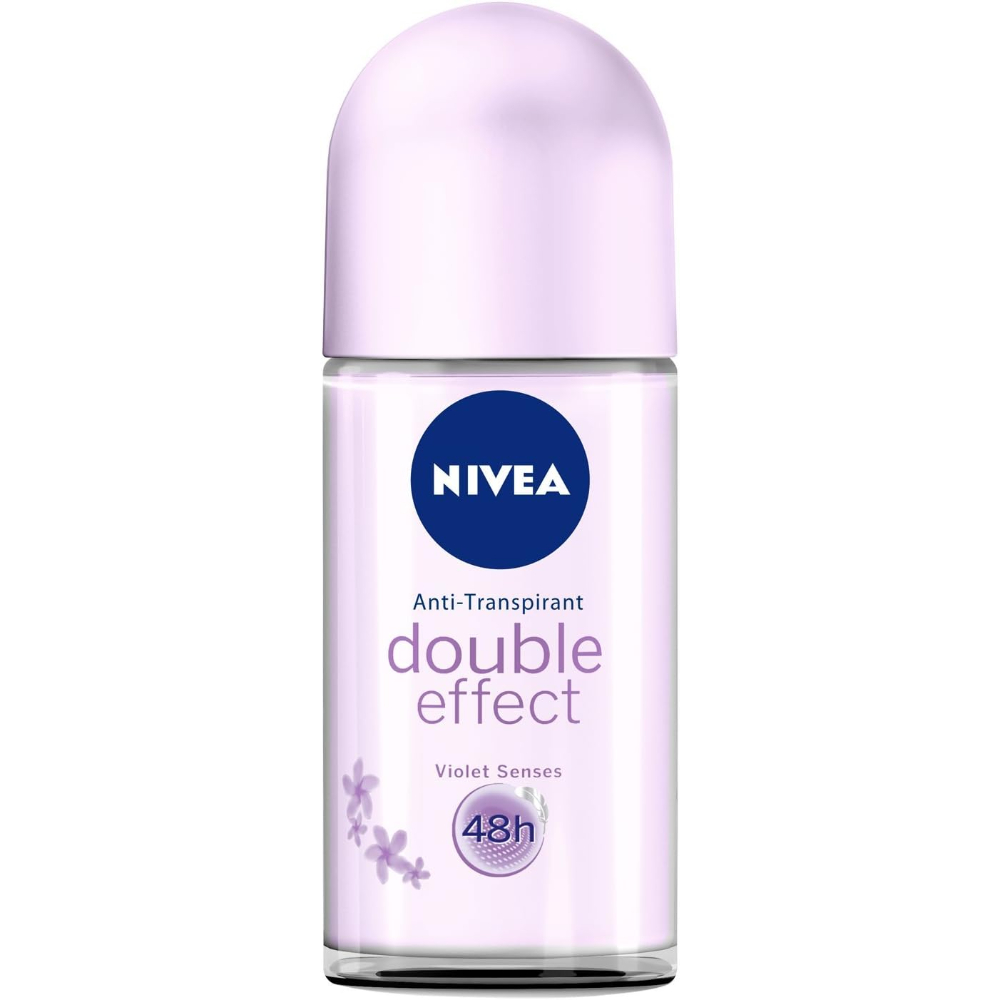 Antitranspirante En Roll On Nivea Woman Double Effect Violet 50 Ml