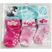 Medias Rabbit De Bebe Rosadas X3 Pares