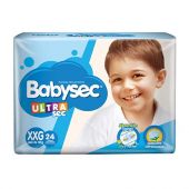 PAÑALES BABYSEC ULTRA XXG 24 UNIDADES