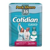 PAÑAL COTIDIAN CLASICO TALLE MEDIO X36 UNIDADES.