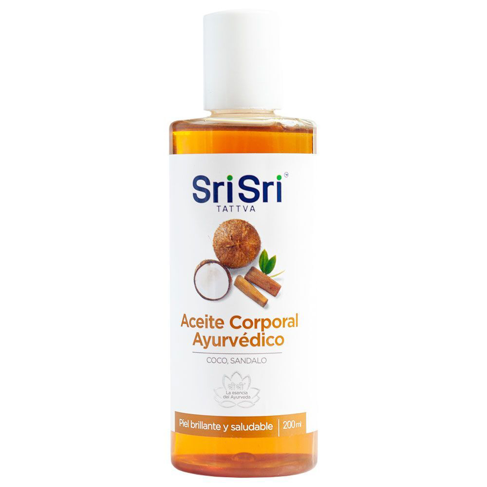 Aceite Corporal Sri Sri Ayurvédico Coco Y Sándalo 200 Ml