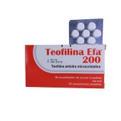 TEOFILINA EFA 200MG 20 COMPRIMIDOS