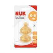 Tetina Látex Nuk 0 A 6 Meses 2 Unidades