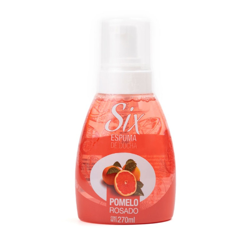 Jabón Espuma De Ducha Six Pomelo Rosado 270 Ml