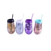 Vaso De Plástico Con Glitter