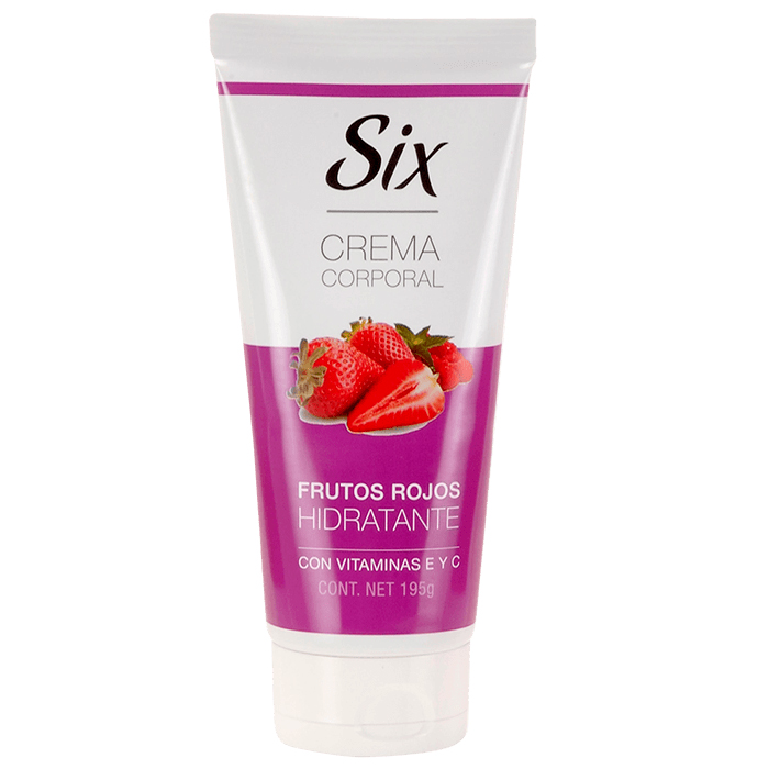 CREMA CORPORAL SIX FRUTOS ROJOS 195 GRS.