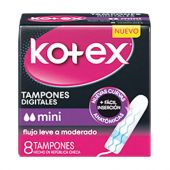 TAMPONES KOTEX MINI X8 UNIDADES.