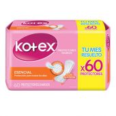 PROTECTORES DIARIOS KOTEX CLASSIC SIN PERFUME X60 UNIDADES