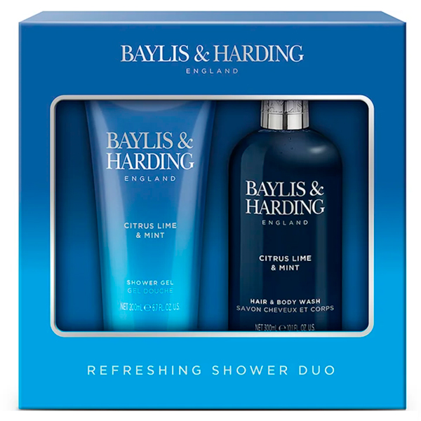 Set Baylis & Harding Men's Lime & Mint Shower Duo