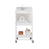 Carro Organizador Con Estantes Y Ruedas Blanco